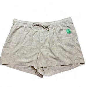 Gap Tan Linen Blend High-Rise Shorts Womens size XXL NWT